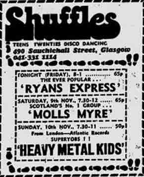 Shuffles Advert 1974